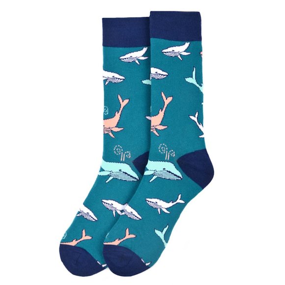 Masha's Corner Other - Men's Whale Novelty Socks Blue